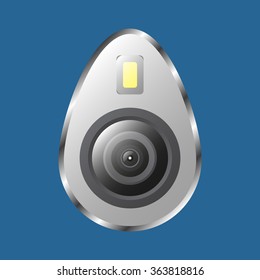 icon smartphone camera and flash. icon. vector design