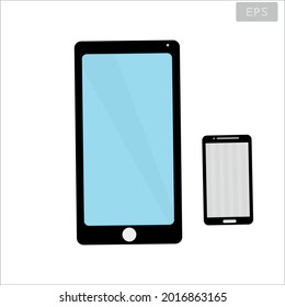 Icono ilustración vectorial de clip de smartphone, pantalla en blanco para su diseño. Ilustración 3d Icono smartphone.