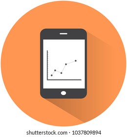 Icon smartphone device, illustration vector