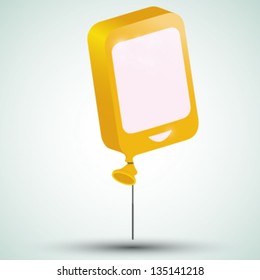 icon of a smartphone in form of a balloon