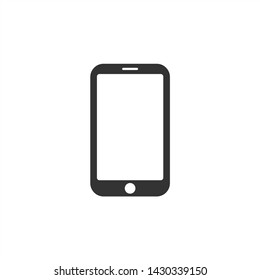 Icon of smartphone isolated on white background with shadow. vector illustration
