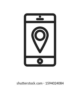 icon smartphone. Isolated smartphone icon with a white background. vector illustration