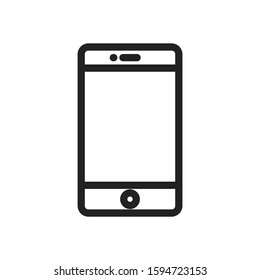 icon smartphone. Isolated smartphone icon with a white background. vector illustration