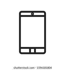 icon smartphone. Isolated smartphone icon with a white background. vector illustration