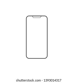 Icon smartphone on isolate background