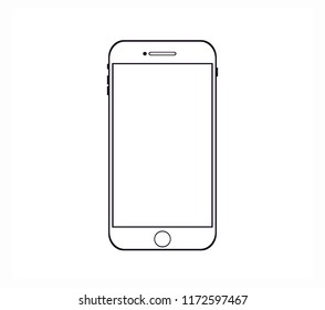 Phone Line Drawing Images, Stock Photos & Vectors | Shutterstock