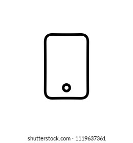 The icon of smartphone. Simple outline icon illustration, vector of smartphone for a website or mobile application