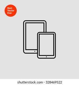 Icon of smartphone and tablet computer