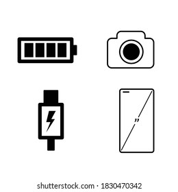 Symbol Smartphone, Vektorgrafik . großartiges Design für jeden Zweck.
