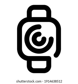 icon smartwatch using line style