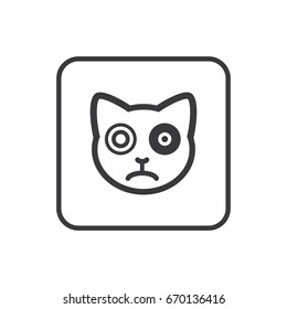Icon smiley cat emotions