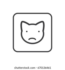 Icon smiley cat emotions