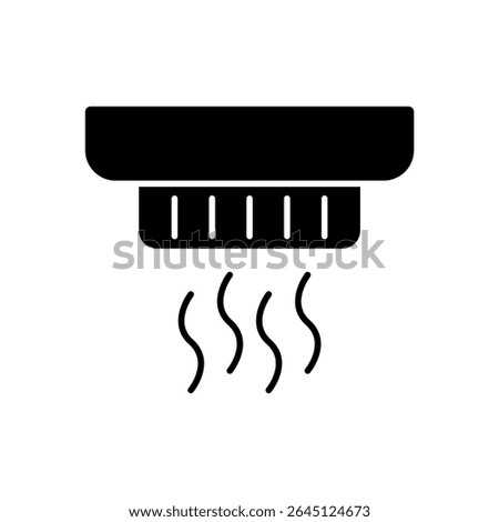 Icon a smoke detector, isolated against a clean background.