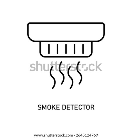 Icon a smoke detector, isolated against a clean background.