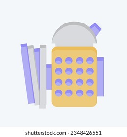 Icon Smoker. related to Apiary symbol. flat style. simple design editable. simple illustration