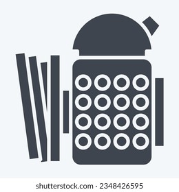 Icon Smoker. related to Apiary symbol. glyph style. simple design editable. simple illustration