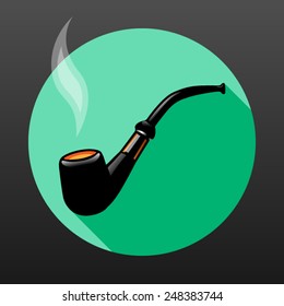 icon 'smoking allowed'. colored flat style