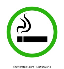 Icon Smoking Area Vector Illustration Stock Vector (Royalty Free ...