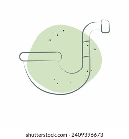 Icon Smoking Pipe. related to Ireland symbol. Color Spot Style. simple design editable. simple illustration