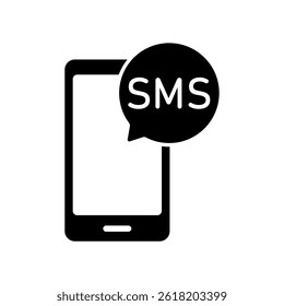 Icon a sms, isolated against a clean background.