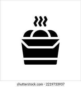 Icon Snack Glyph, Flat Icon Logo Illustration Vector Isolated. Suitable for Web Design, Logo, App. 
