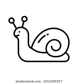 An icon of snail in modern style, beautifully designed icon of snail in trendy style