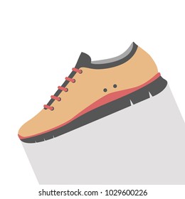 Icon sneakers, training shoes, sports shoes. Vector illustration isolated on background.