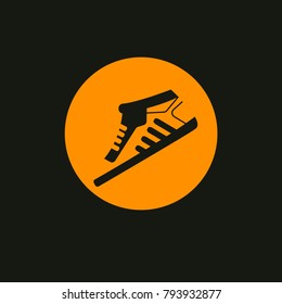 Icon sneakers. Vector illustration of shoes