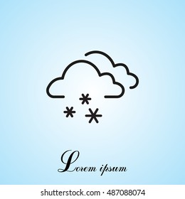 icon of snow