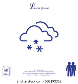 icon of snow