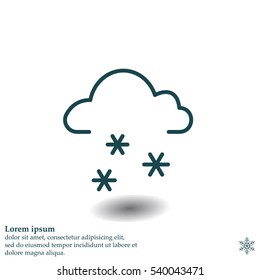 icono de nieve