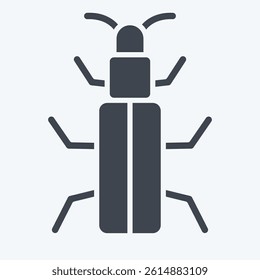 Icon Snow Bug. related to Insects symbol. glyph style. design editable