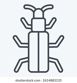 Icon Snow Bug. related to Insects symbol. line style. design editable