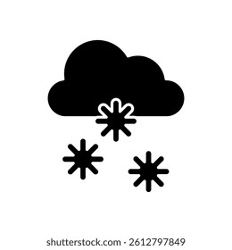 Icon a snow, isolated against a clean background.