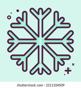 Icon Snow Proof. suitable for sportswear symbol. MBE style. simple design editable. design template vector. simple illustration