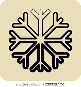 Icon Snow Proof. suitable for sportswear symbol. hand drawn style. simple design editable. design template vector. simple illustration