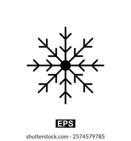 The icon of Snow. Simple flat icon illustration of snow. Snow Icon Vector illustration logo template for many purpose.