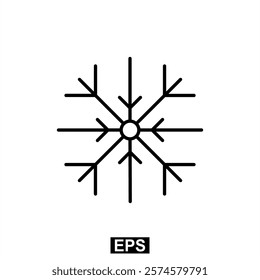 The icon of Snow. Simple flat icon illustration of snow. Snow Icon Vector illustration logo template for many purpose.