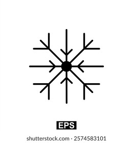 The icon of Snow. Simple flat icon illustration of snow. Snow Icon Vector illustration logo template for many purpose.