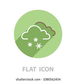 icon of snow. vector illustration