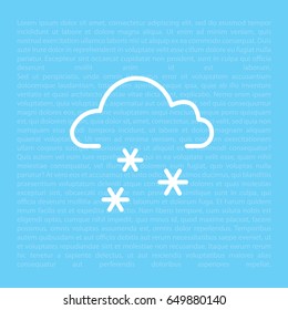 Similar Images, Stock Photos & Vectors of icon of snow. vector
