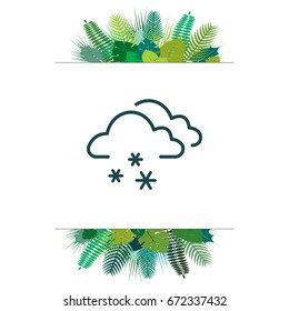 icon of snow. vector illustration