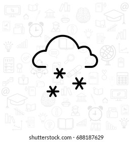 icon of snow. vector illustration