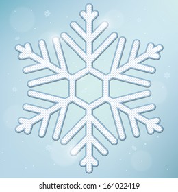 icon of snowflake. winter background. vector eps10