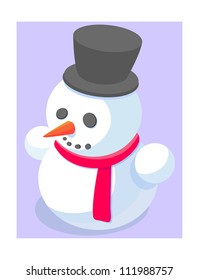 icon snowman