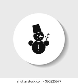 Icon snowman.