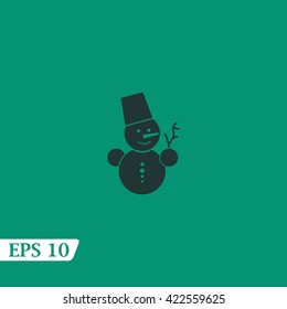 Icon snowman.
