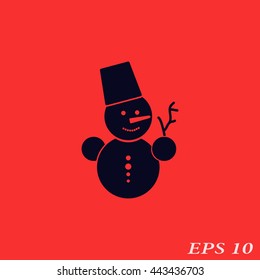 Icon snowman.