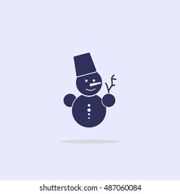 Icon snowman.