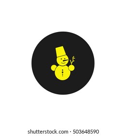 Icon snowman.
